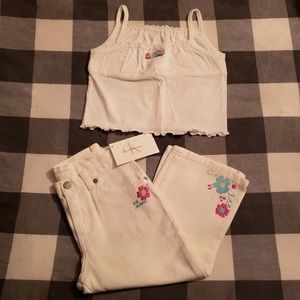CK Denim Jeans and Top Set